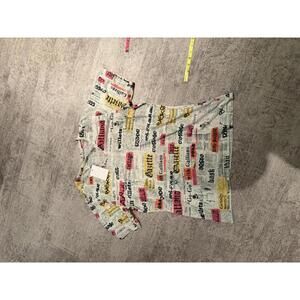 Galliano Gazette Graphic T-Shirt Size L